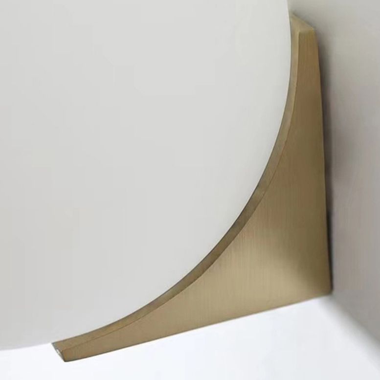 Household Vanity Light Glass Shade Wall Light Sconce for Washroom