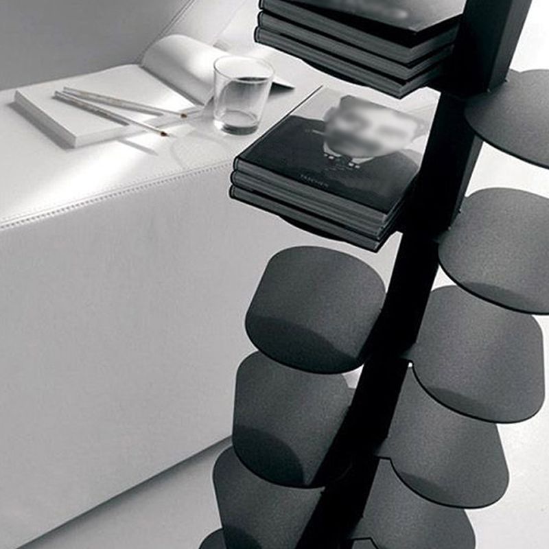 Contemporary Style Metal Bookcase Open Bookshelf for Living Room