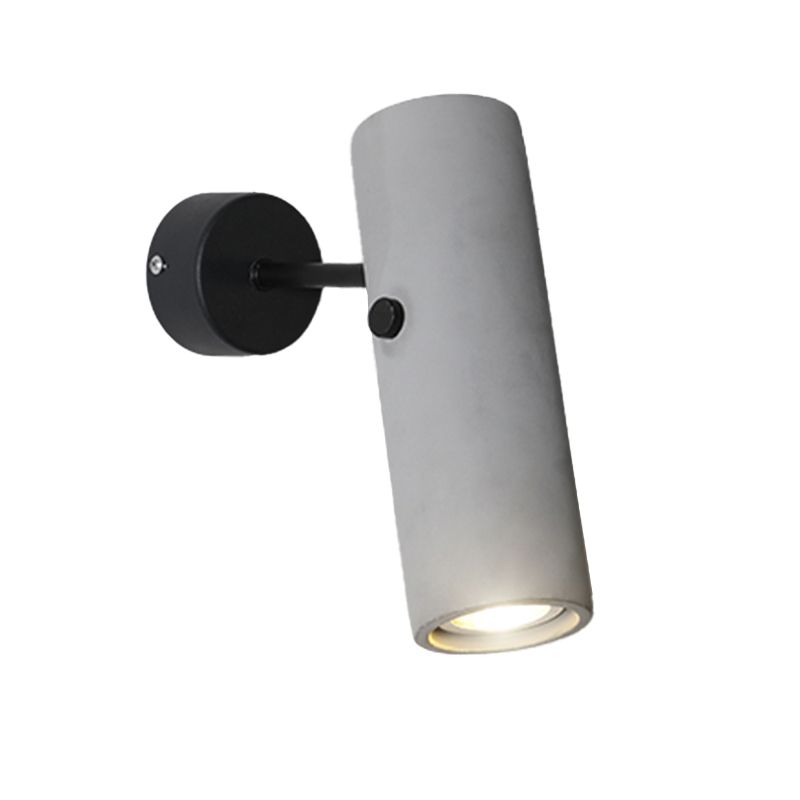 1-Light Wall Lamp Modern Concrete Shade Wall Mounted Lighting for Bedroom