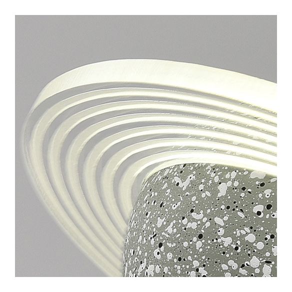 Éclairage à boule de ciment moderne Light Light 8W LED LED Single Head Drop Light pour la chambre