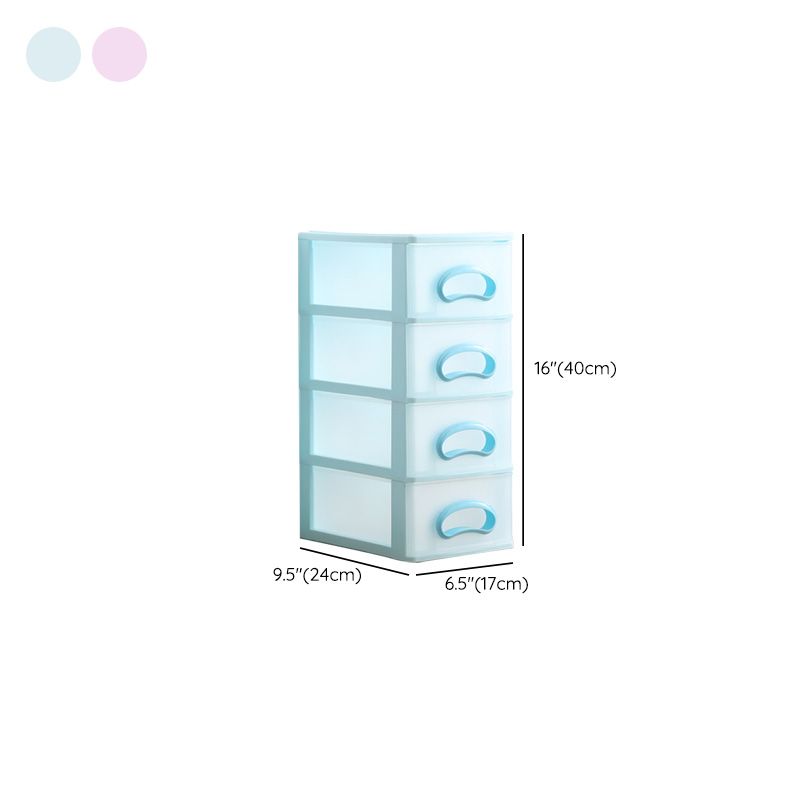 Drawers Filing Cabinet Contrast Color Plastic Vertical Filing Cabinet