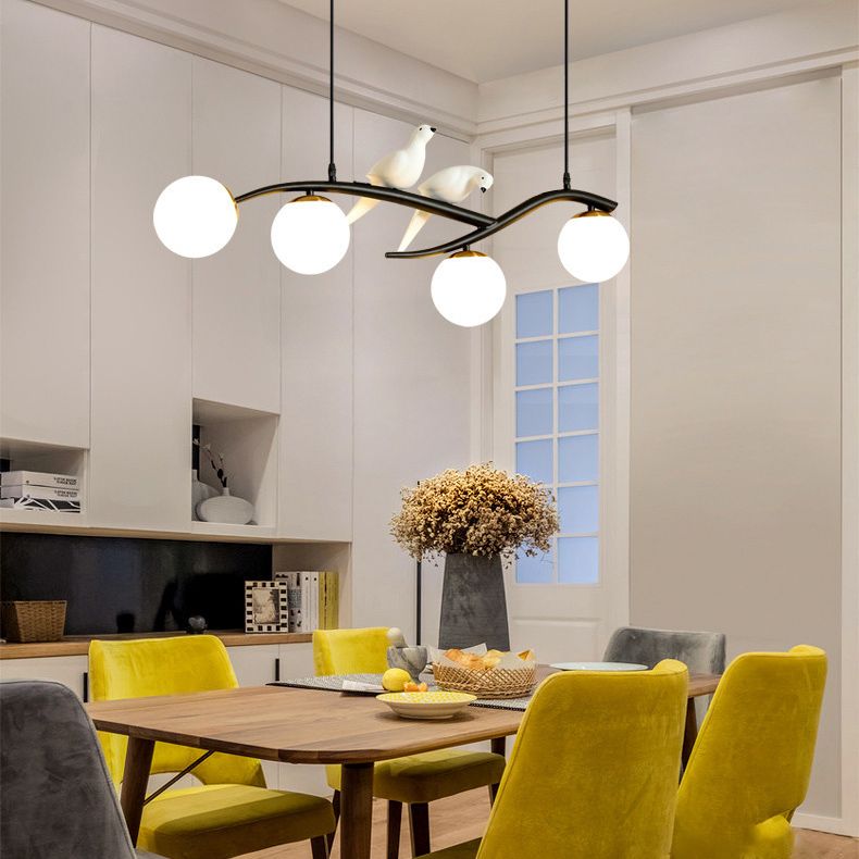 Glass Global Island Affermazione Light Minimalist Style Over Island Lighting for Pranzo Room