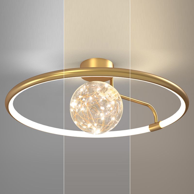 Moderne creatieve plafondlamp LED-cirkellicht Binnenlicht Slaapkamerlicht