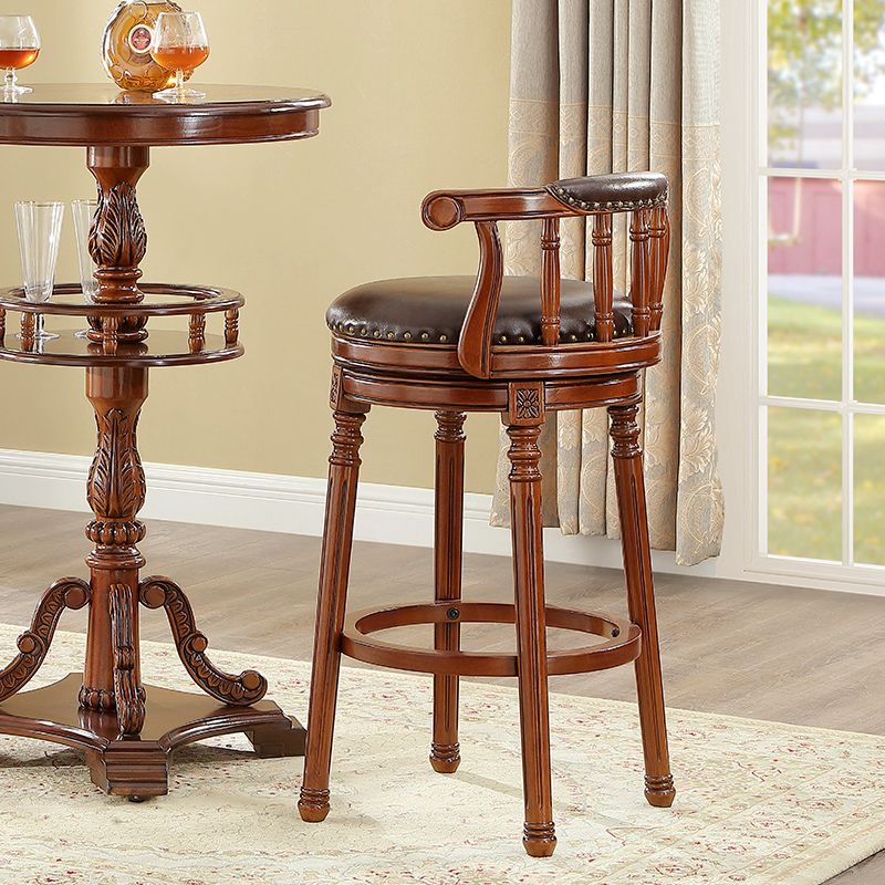 1/3 Pieces Modern Solid Wood Pub Table Set Round Counter Table