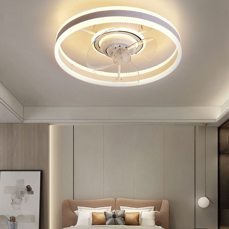 Modern Style Ceiling Fan Lamp Metal Multi Light Ceiling Fan Lighting for Living Room