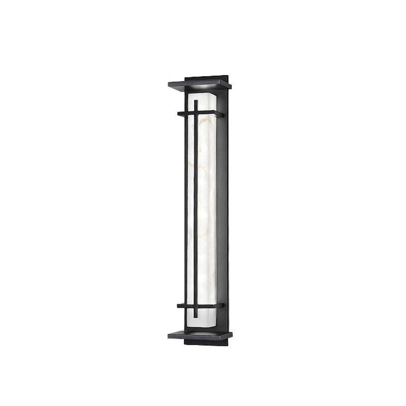Geometric Wall Light Fixture Modern 1 Light Wall Sconce in Black
