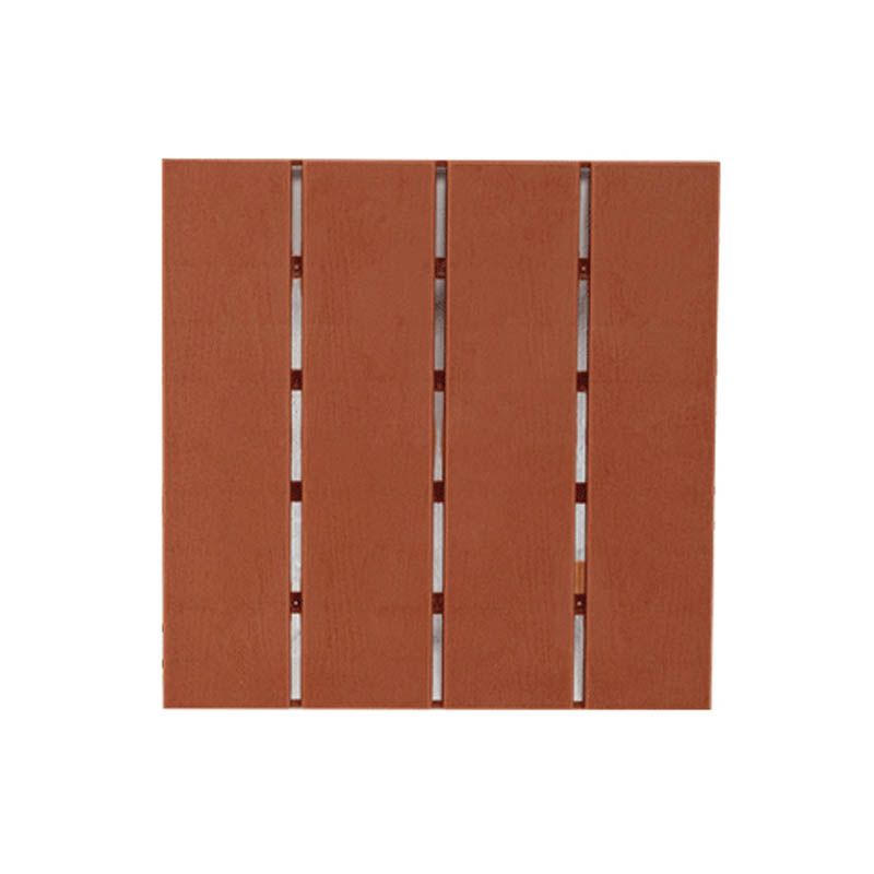 Modern Wood Decking Tiles Solid Color Interlocking Patio Flooring Tiles
