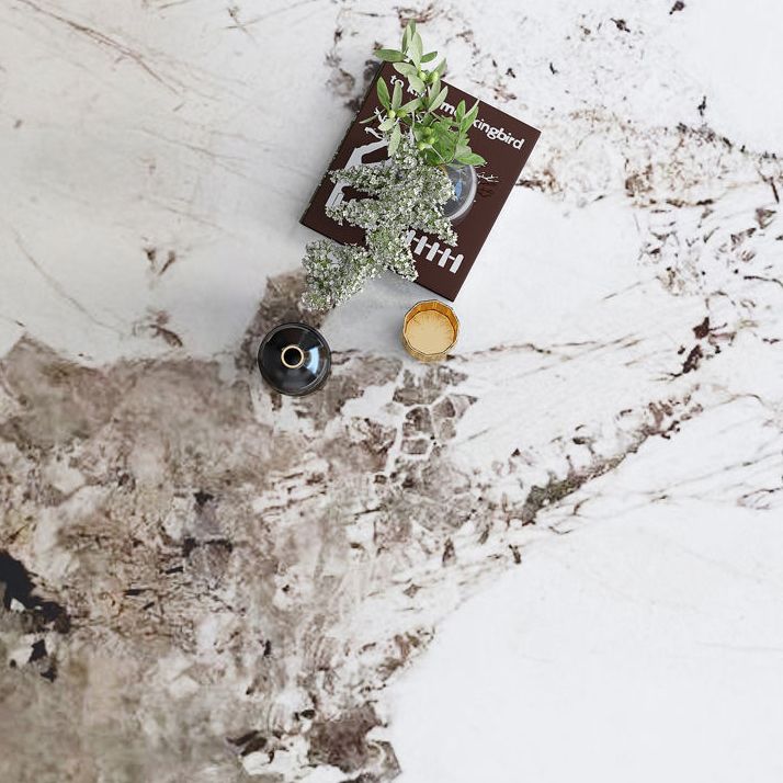 Modern Dining Set Stone 1/4/5/7 Pieces Dining Table with Leather Chairs for Indoor