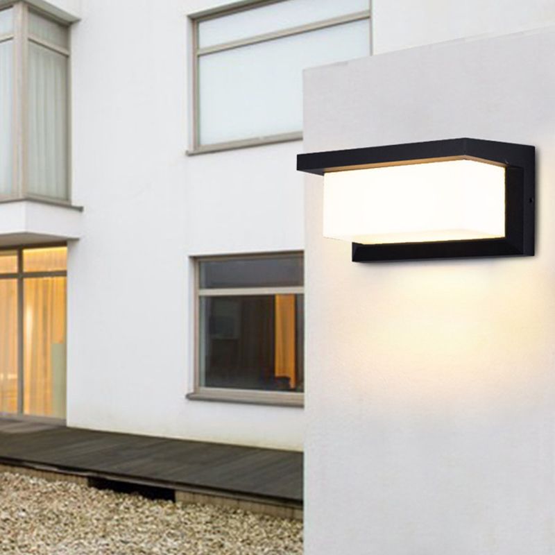 Contemporary Style Geometric Wall Mounted Lamps Metal 1 Light Wall Light Sconce