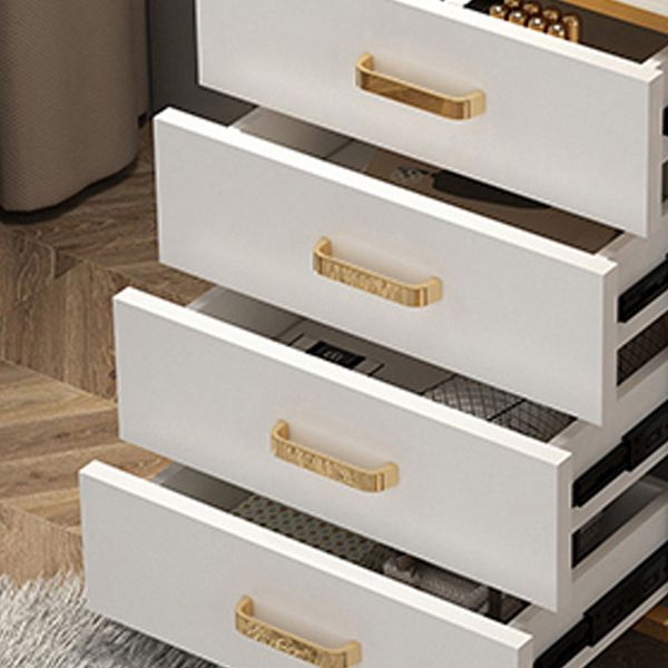 Modern Dressing Table Bedroom Stone Lighted Mirror Make-up Vanity