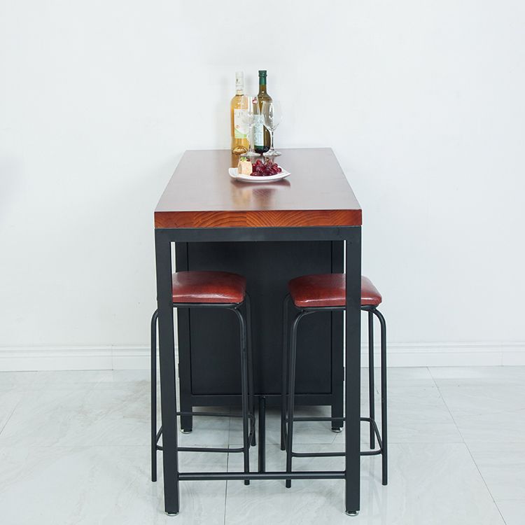 Traditional Stationary Kitchen Island Set Metal Kitchen Island Set for Home Use