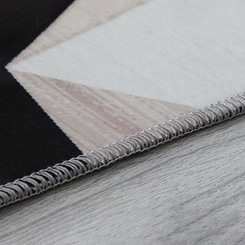 Farb gemischte abstrakte Linien Teppich Polyester Freizeit Teppich Anti-Rutsch-Rutsching-Indoor-Teppich für Wohnkultur