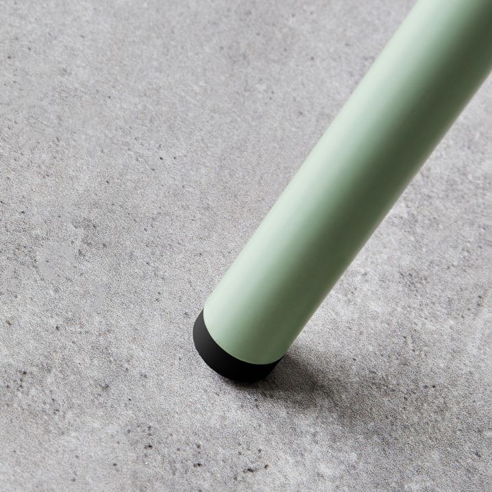 Contemporary Matte Finish Metal Bar Stool Footrest Milk Tea Shop Stool