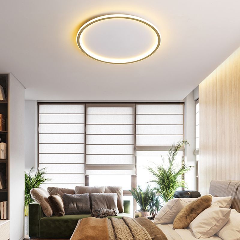 Kreis Close to Ceiling Lighting Einfache-Stil LED Aluminium in der Nähe von Deckenlampe