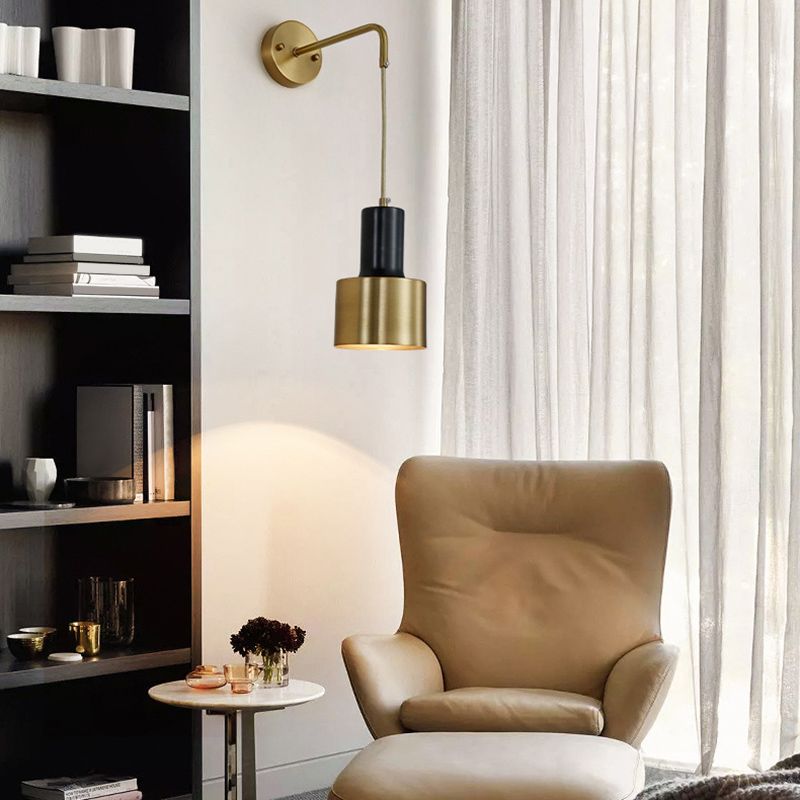 Accesorio de iluminación de pared de cilindro de la sala de estar de metal de estilo nórdico iluminación de pared de la pared