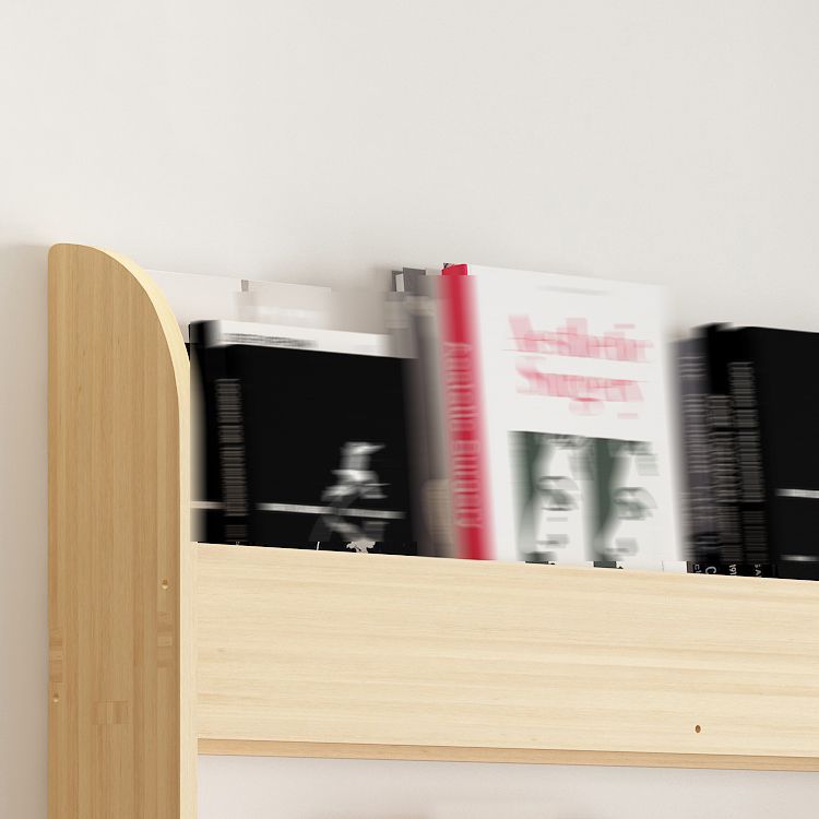 Modern Style Wooden Bookshelf Wall Mounted Shelf Bookcase for Study Room