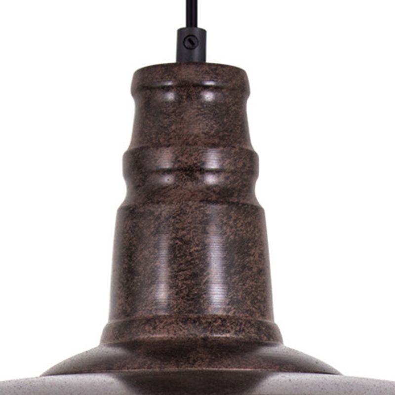 Modern Industrial Barn Shade Hanging Light, Metal 1-Light Pendant Lighting