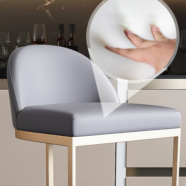 Modern Rectangle Counter Height Set 1/5 Pcs Marble Top Bar Table and Upholstered Stools