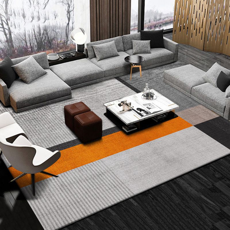 Luxury Geometric Print Carpet Polyester Indoor Rug Non-Slip Backing Area Carpet for Living Room