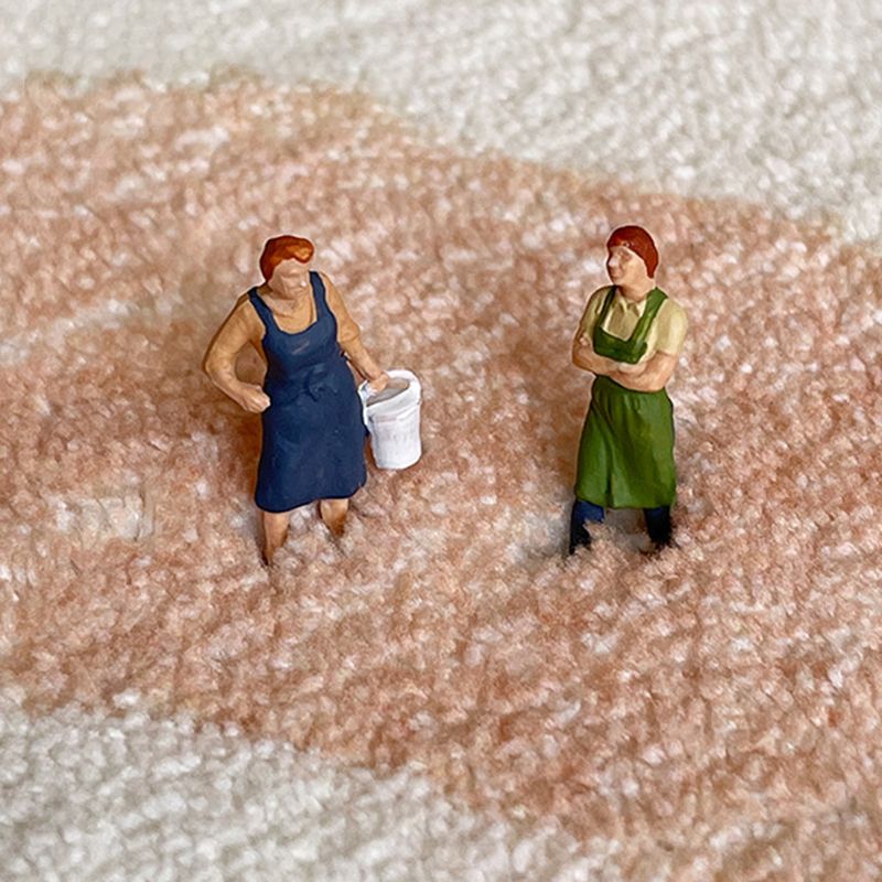 White Casual Rug Polyester Color Piece Rug Washable Rug for Living Room