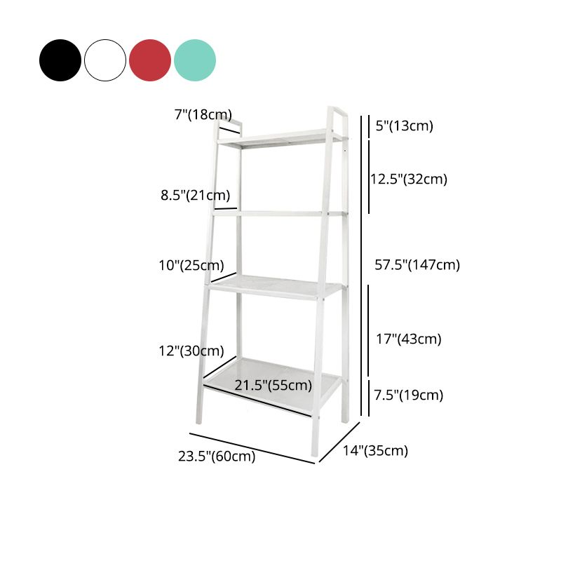 Scandinavian Style Shelf Bookcase Open Back Bookshelf for Home and Office