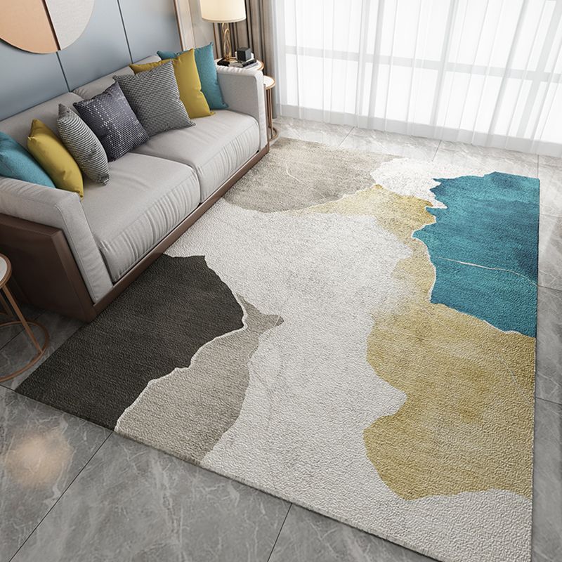 Roze abstracte printruimte Tapijt modern polyester gebied tapijt vlekbestendig vloerkleed voor woningdecoratie