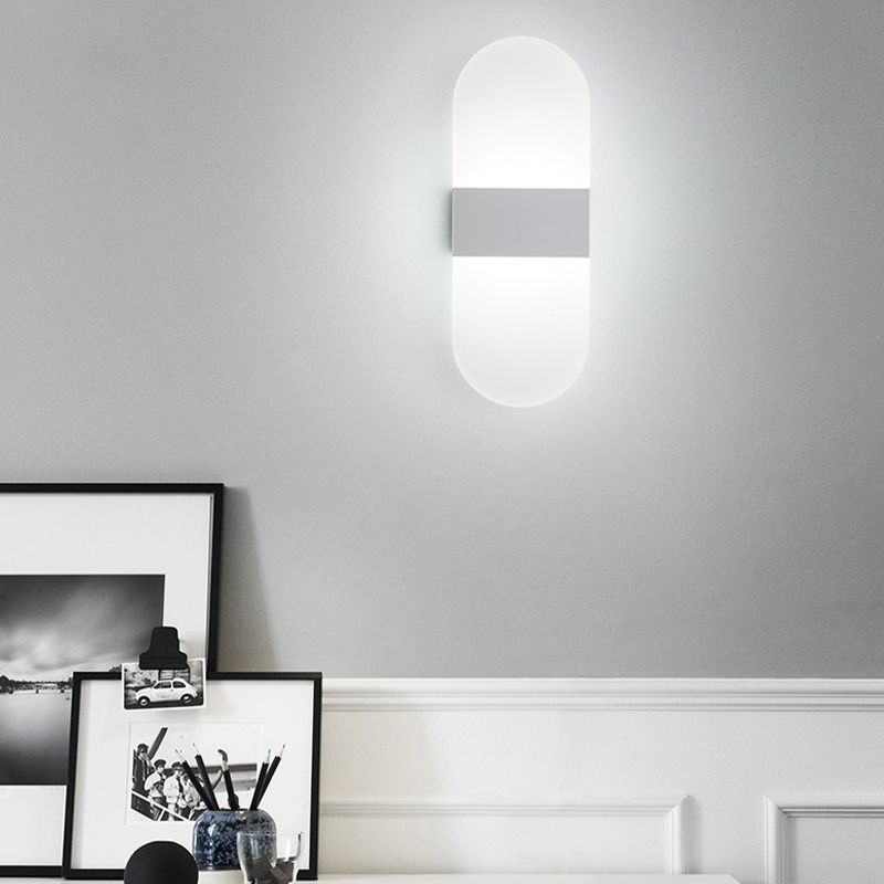 1 Light Geometric Wall Mounted Light Contemporary Acrylic Wall Lighting Fixtures