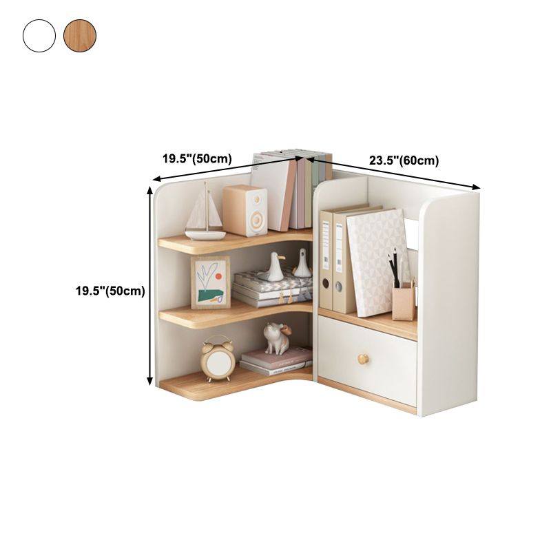 Contemporary Engineer Wood Bookshelf Open Back Bookcase for Home Office