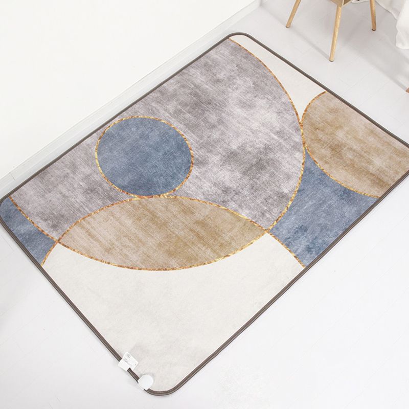 Luxury Lattice Rug Synthetic Modern Anti-Slip Backing Washable Rug for Home Decor
