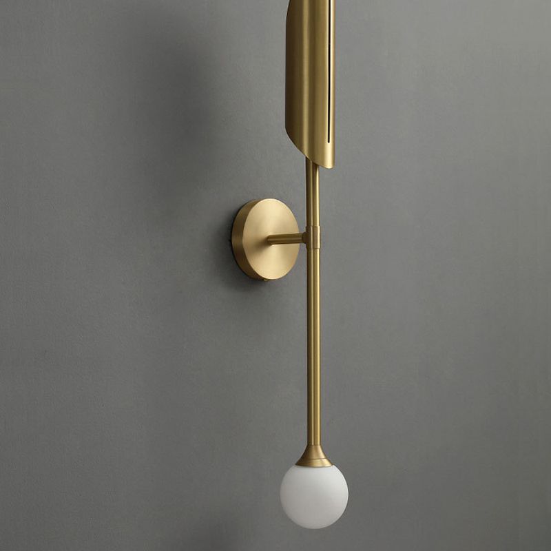 Metall Geometrische Wandbeleuchtung Merkmale moderner Stil 2 Leuchten Wandmontierte Leuchte in Gold