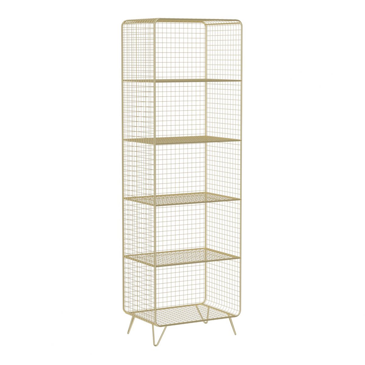 Modern Style Bookshelf Standard Closed Back Metal Bookshelf for Home