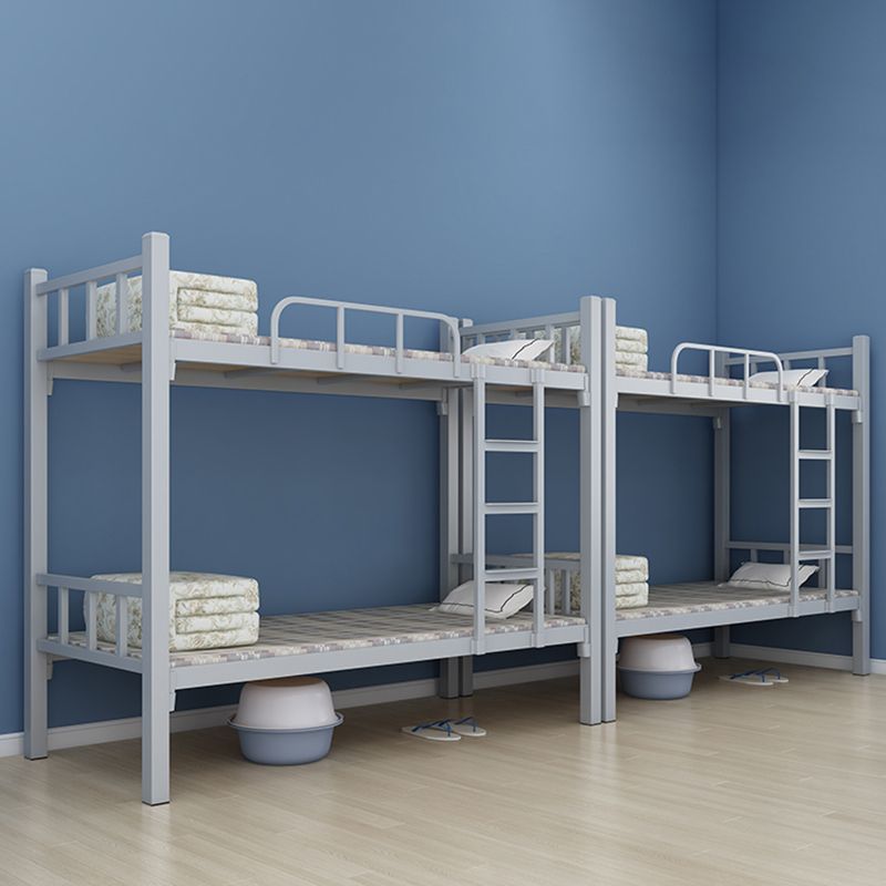 Open-Frame Bunk Bed Contemporary Iron Bed 66.93 inch High for Bedroom
