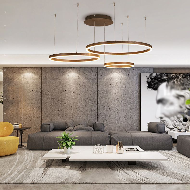 Metal Chandelier Lighting Fixture Modern Chandelier Pendant Light for Living Room