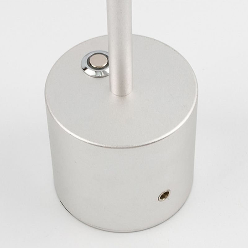 Postmodern Minimalist Round LED Night Lighting Metallic Living Room Table Light