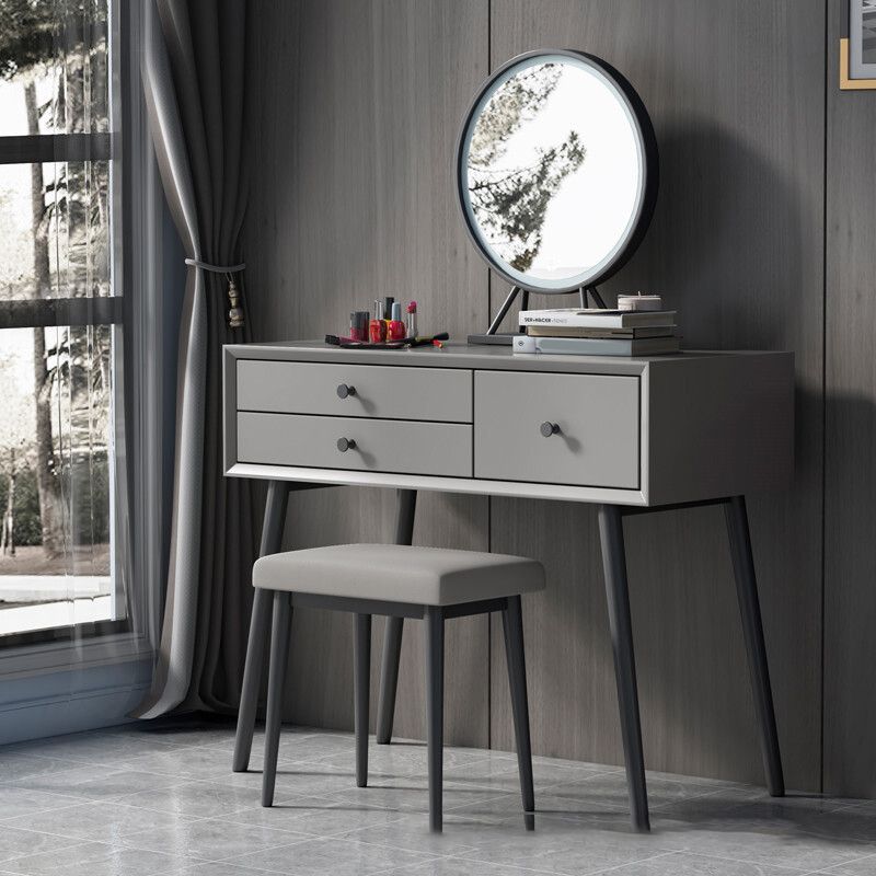 Modern 233.46" Height 3-Drawer Table Top Makeup Vanity for Bedroom