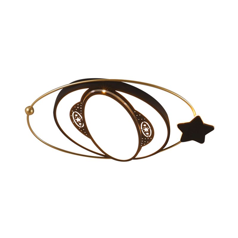 Round Massimale Montato Fixture Nordic Acrylic LED Black Flush Monte Spotlight con Star Design