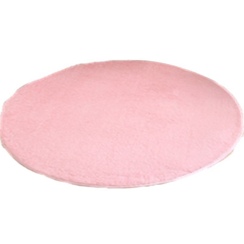 Multicolor Solid Color Rug Polypropylene Comfort Area Carpet Anti-Slip Backing Washable Easy Care Rug for Bedroom