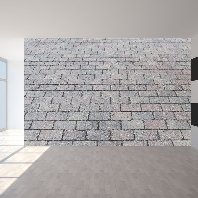 Industry Style Brick Wall Decor Sitting Room Mural Wallpaper in Soft Color