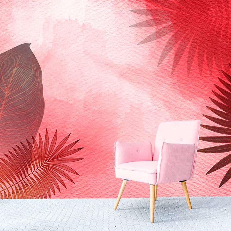 Tropical Plant Indoor Decoration Wall Mural for Living Room Bedroom, Made to Measure