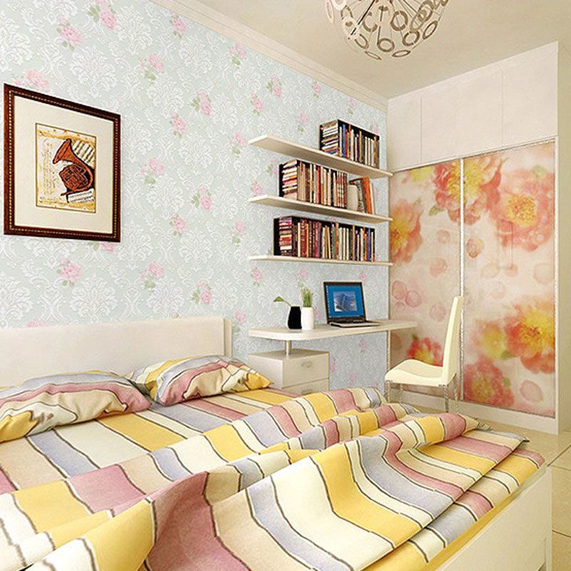 Natural Color Blossom Wall Decor Stain-Resistant Non-Pasted Wallpaper Roll, 33 ft. x 20.5 in