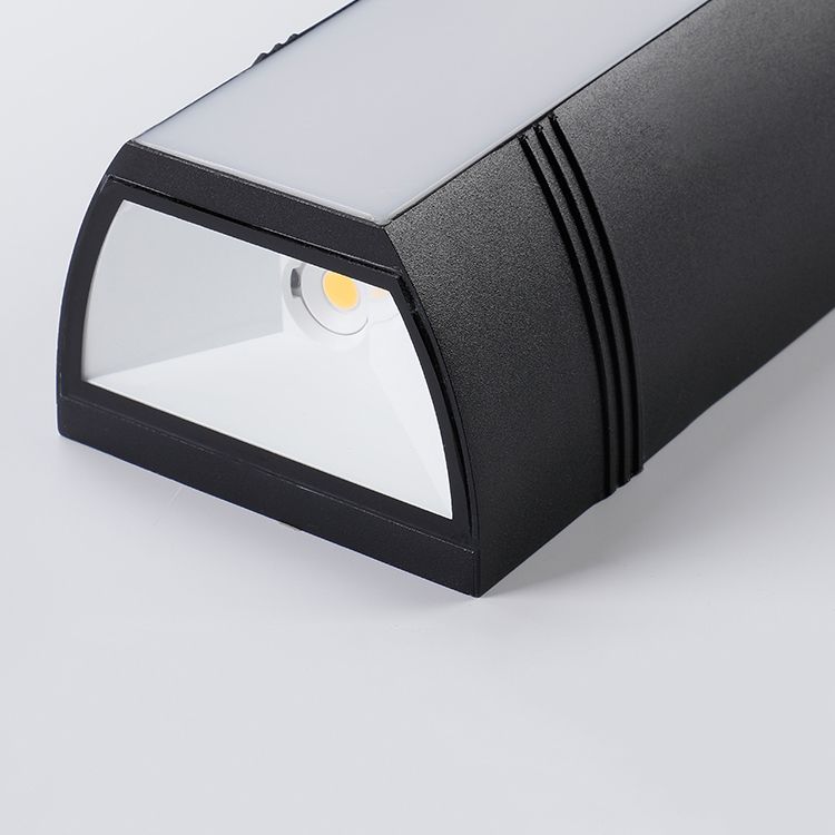 Metal Rectangle Shape Wall Lights Modern Style 2 Light Wall Mount Fixture for Living Room