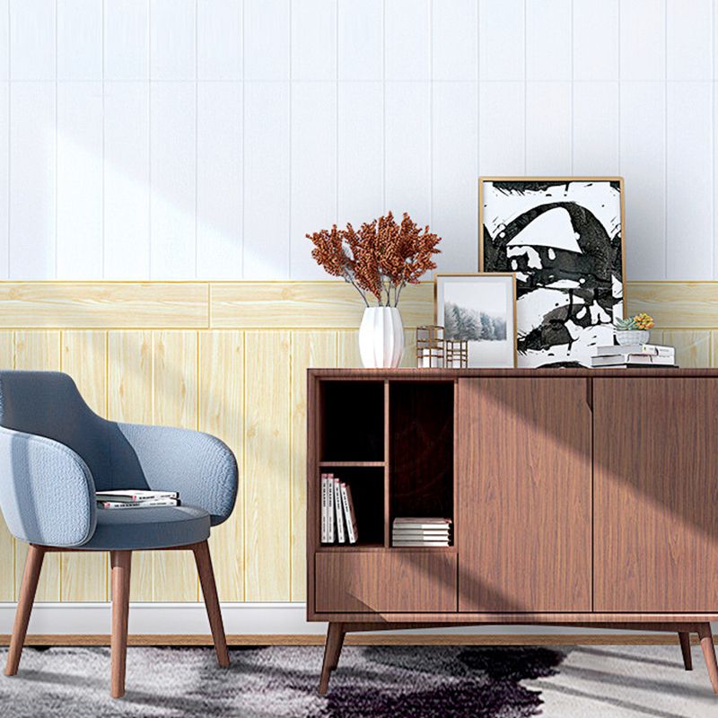 Wood Effect Interior Wall Paneling Peel and Stick 3D Embossed Wall Paneling