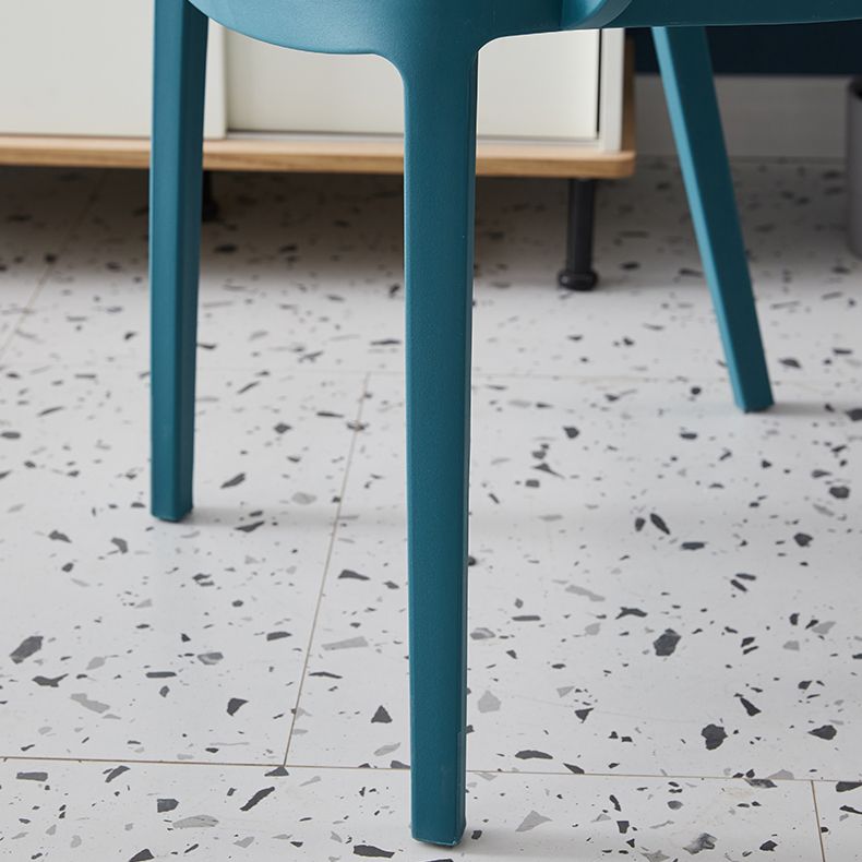 Fauteuil de salle à manger intérieur-extérieur moderne, fauteuil de salle à manger en plastique multicolore