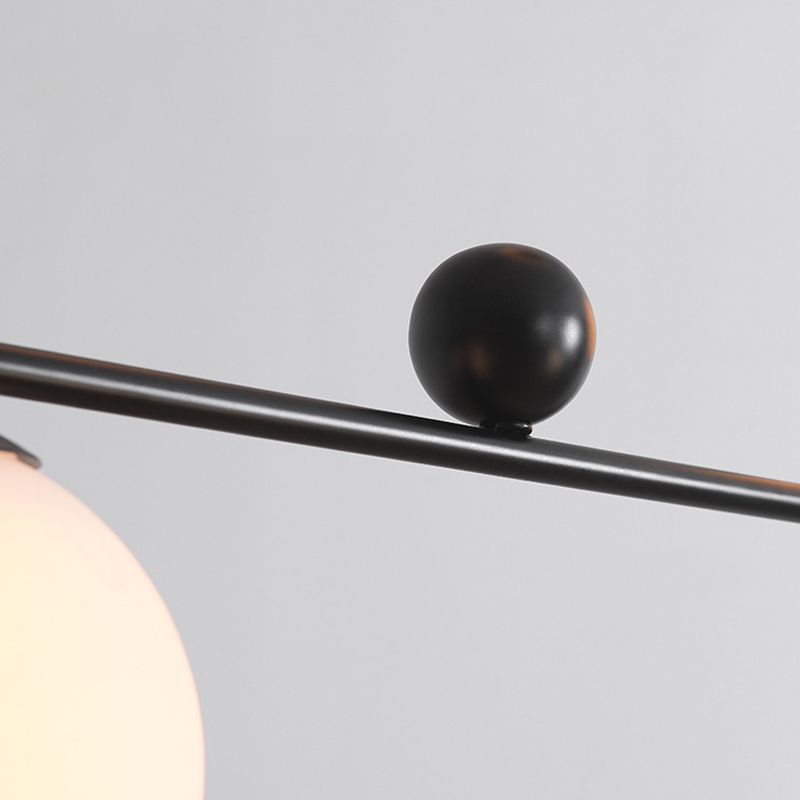 Glass Ball Shape Chandelier Light Modern Style Multi Lights Chandelier Light Fixture