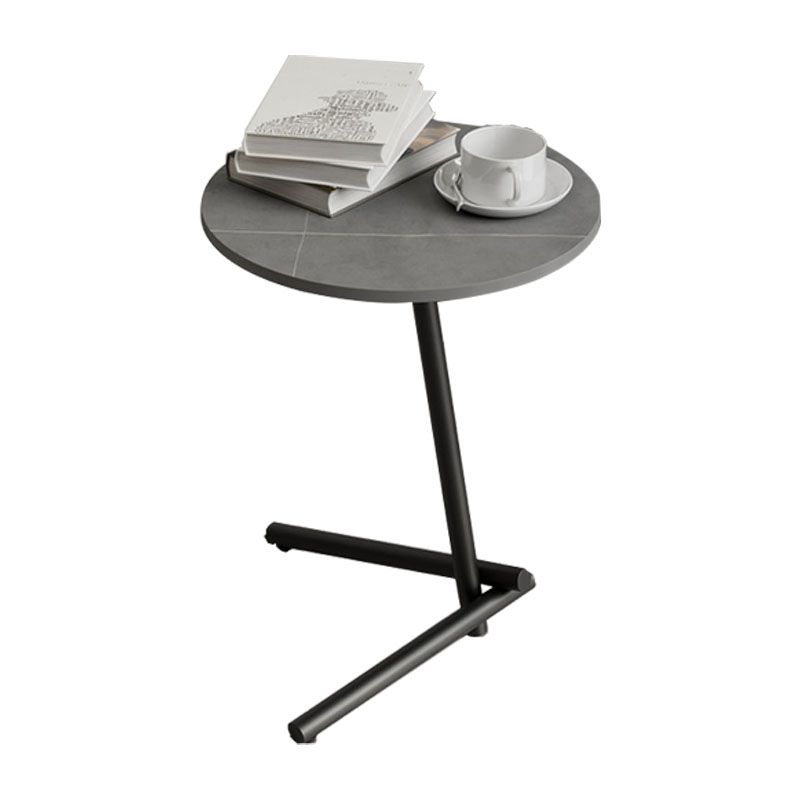 Minimalist Pedestal End Table Modernist Round Side End Table