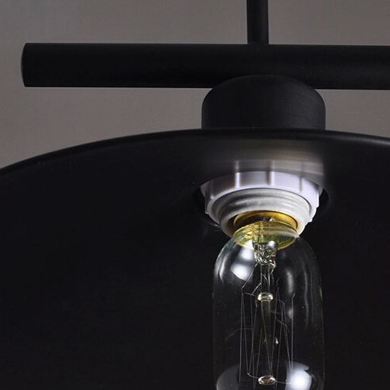 Stile industriale Isola Penderant Light Black Black Iron Iron Billiard Billiard DECOREATIVE Light con 39 "catena regolabile