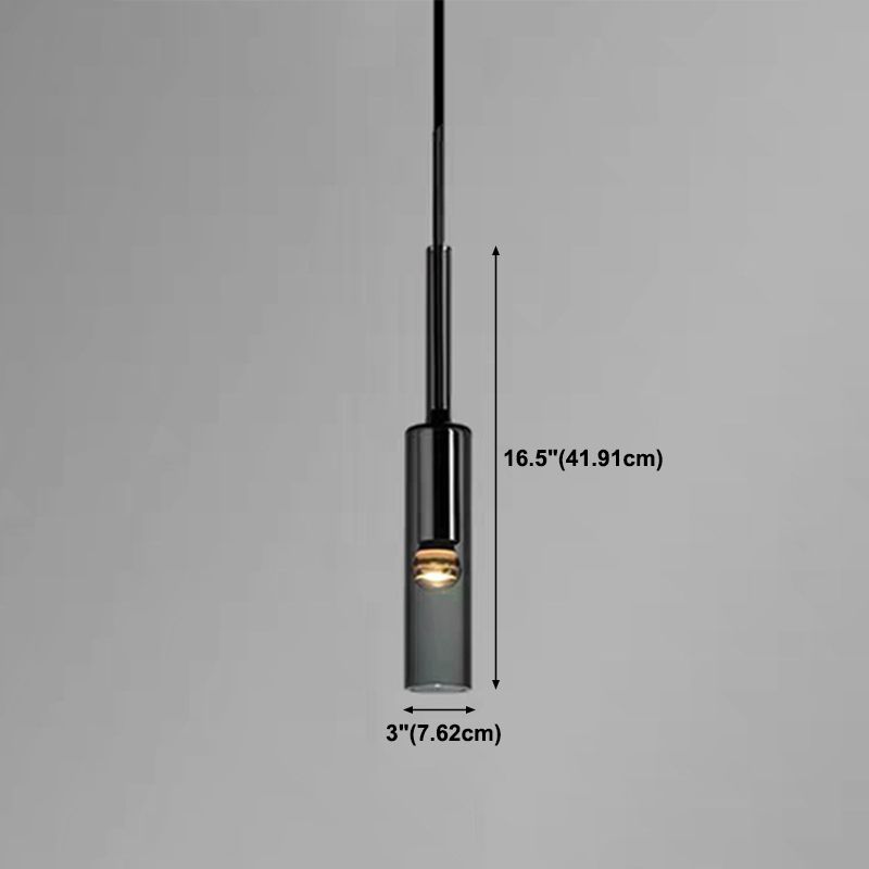 Cylinder Shade Hanging Light Modern Style Pendant Light pour le salon