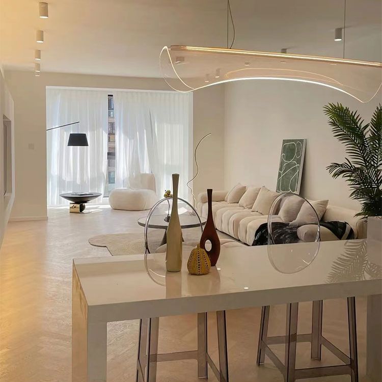 Contemporary Laminate Flooring Light Wooden Laminate Plank Flooring