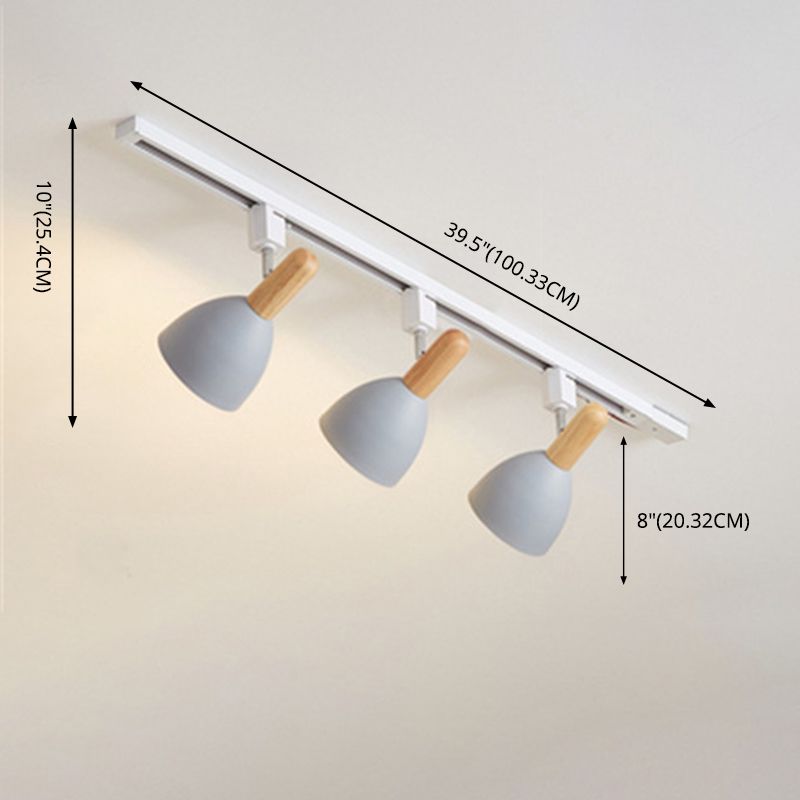 Nordische Schienenbeleuchtungs-Sets, moderner, minimalistischer Macaron-Stil, für Zuhause, Wohnzimmer, Hintergrund, Wand, kommerzielles Bekleidungsgeschäft, Ausstellungsraum, Spotlight