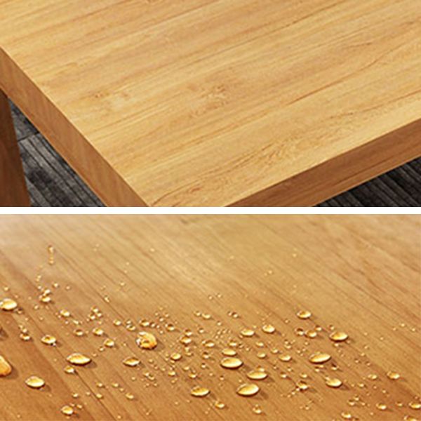 Pine en bois massif salle à manger à double table de base de piédestal à base de rectangle de base pour la maison